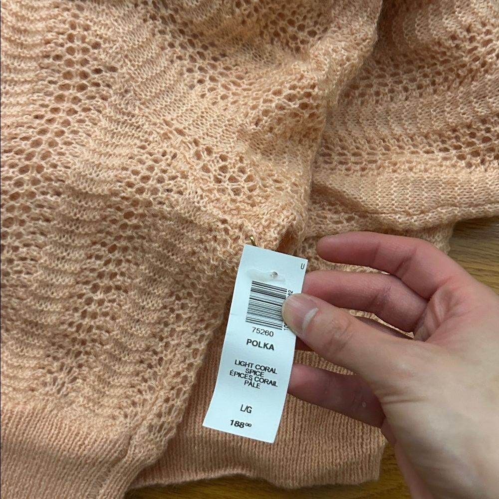 Aritzia Le Fou Polka Cardigan Size L NWT - Picture 2 of 3
